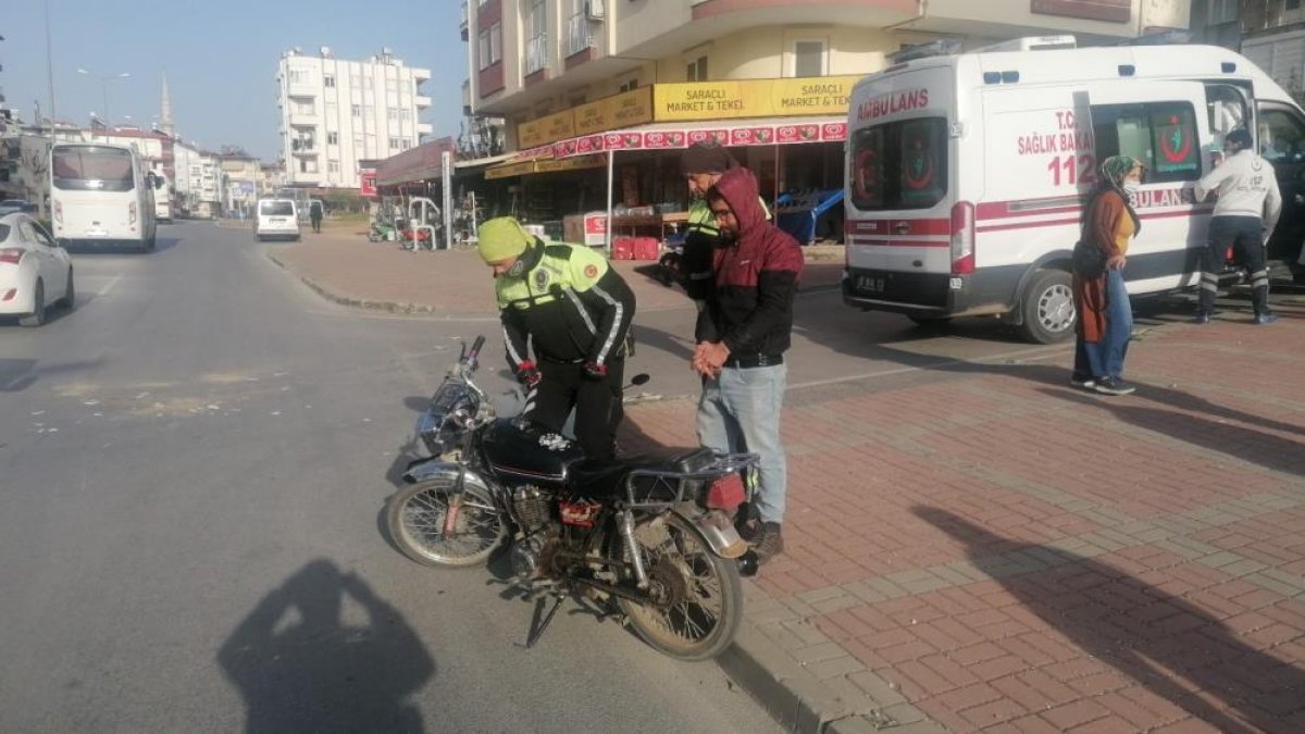 Antalya da hurda motosikletiyle kaza izlerken polise yakalandı #6