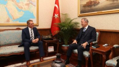 Bakan Akar, ABD'nin Ankara Büyükelçisini kabul etti