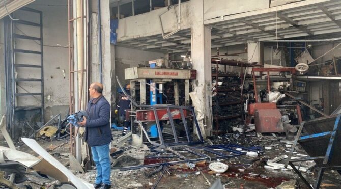 Diyarbakır'da sanayi sitesinde patlama