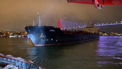 İstanbul Boğazı’nda 183 metrelik tankerin dümeni kitlendi