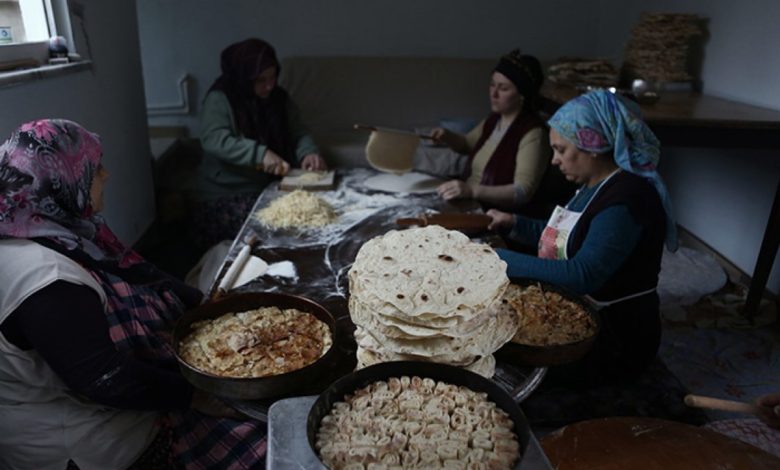 Karadeniz'de kadınların 'Ramazan imecesi' başladı