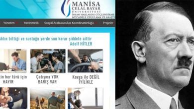 Manisa Celal Bayar Üniversitesi’nde Hitler alıntısı