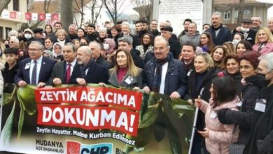 Mudanya'da maden yönetmeliği protesto edildi