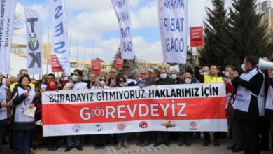 Sağlık çalışanlarından basın açıklaması