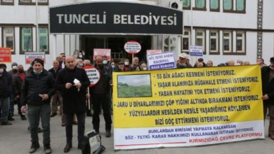 Tunceli'de köylülerden 'çevre' eylemi