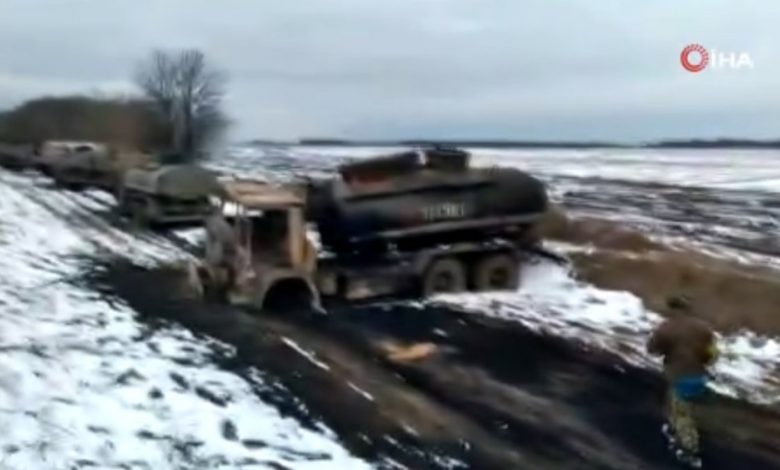 Ukrayna, Rus ordusunun yakıt ikmal konvoyunu imha etti