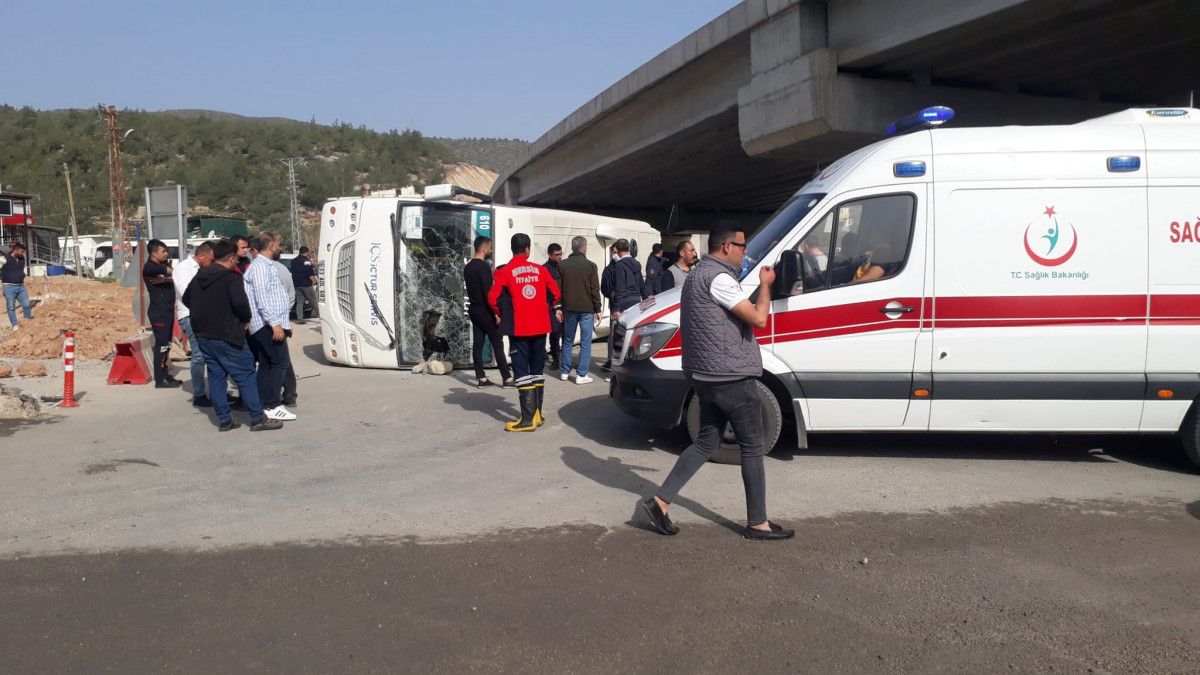 Mersin de 11 Akkuyu NGS işçisi, kazada yaralandı #2
