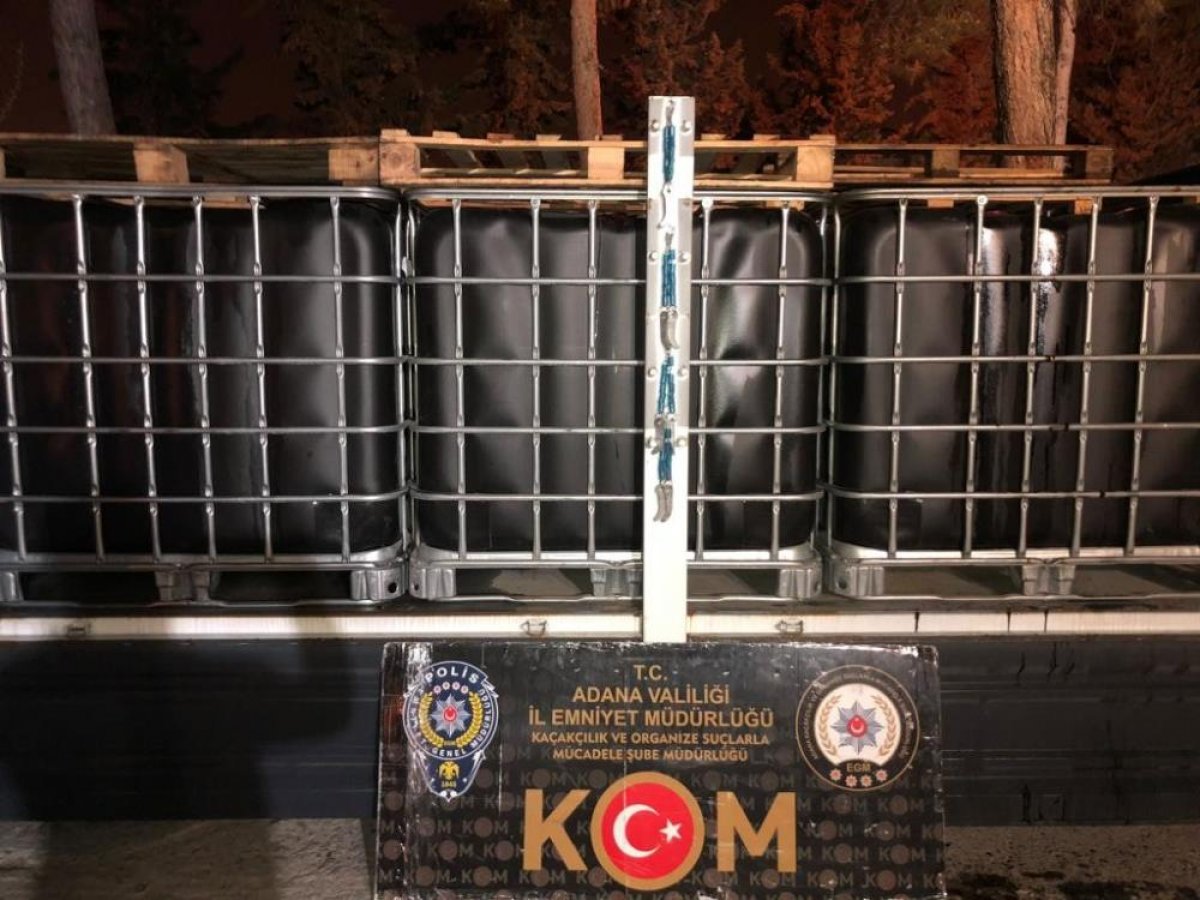 Adana’da 8 bin 200 litre kaçak akaryakıt ele geçirildi #1