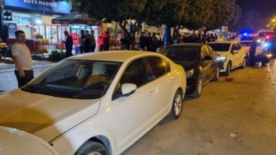 Adana'da 9 araçlık trafik kazası: 2 yaralı