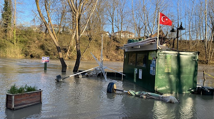 Bartın'da piknik alanı göle döndü