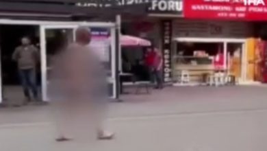 Bir vatandaş sokaklarda çırılçıplak dolaştı