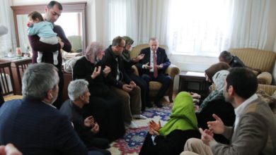 Cumhurbaşkanı Erdoğan'dan teşkilat üyesine taziye ziyareti