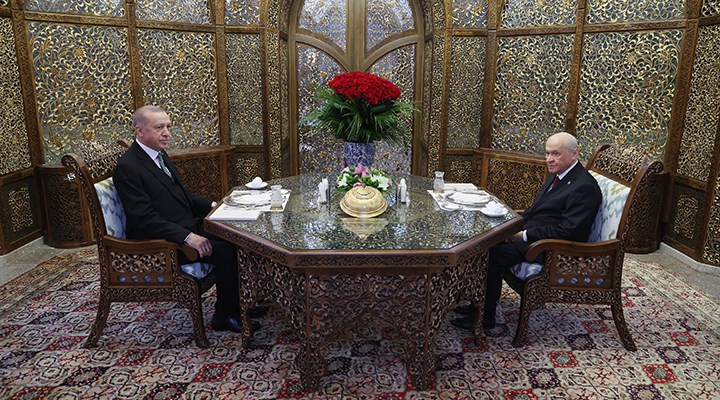 Cumhurbaşkanı Erdoğan ile Bahçeli, Özbek Otağı'nda iftar yaptı