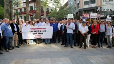 Denizli’de Gezi Davası kararı protestosu