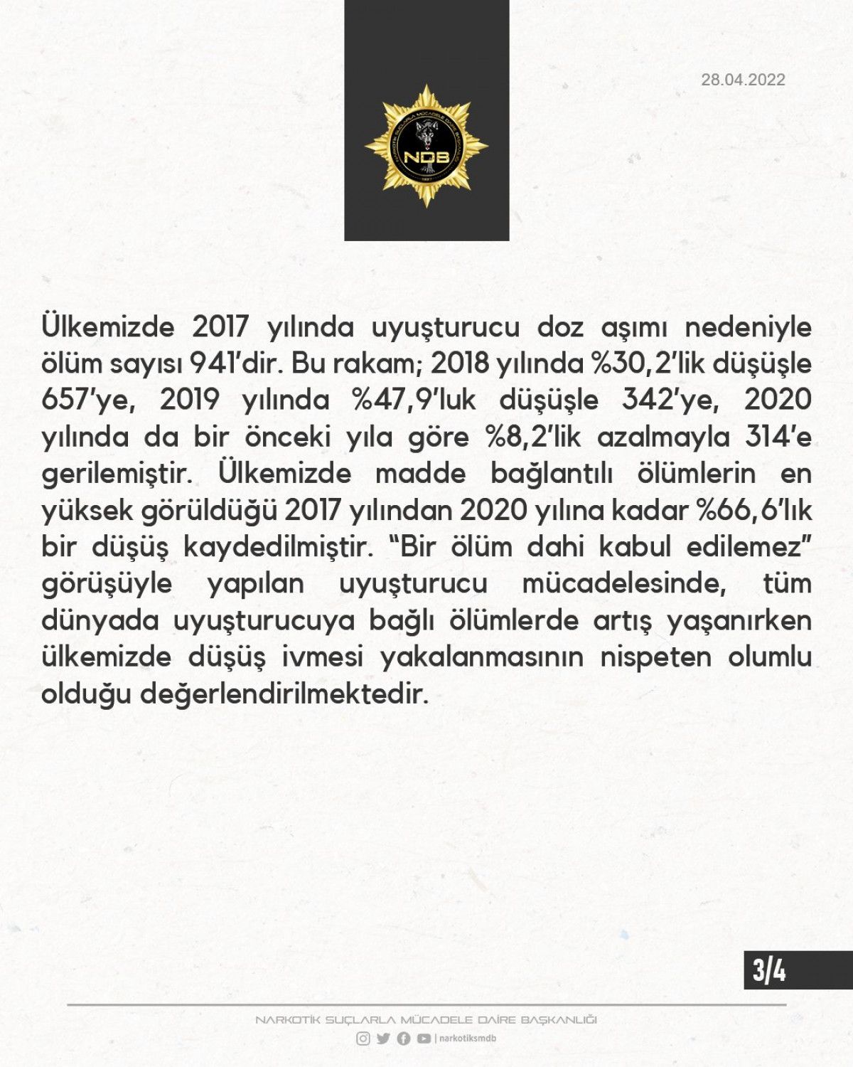 EGM: Türkiye de uyuşturucuya başlama yaşı ortalaması 21.2 dir #3