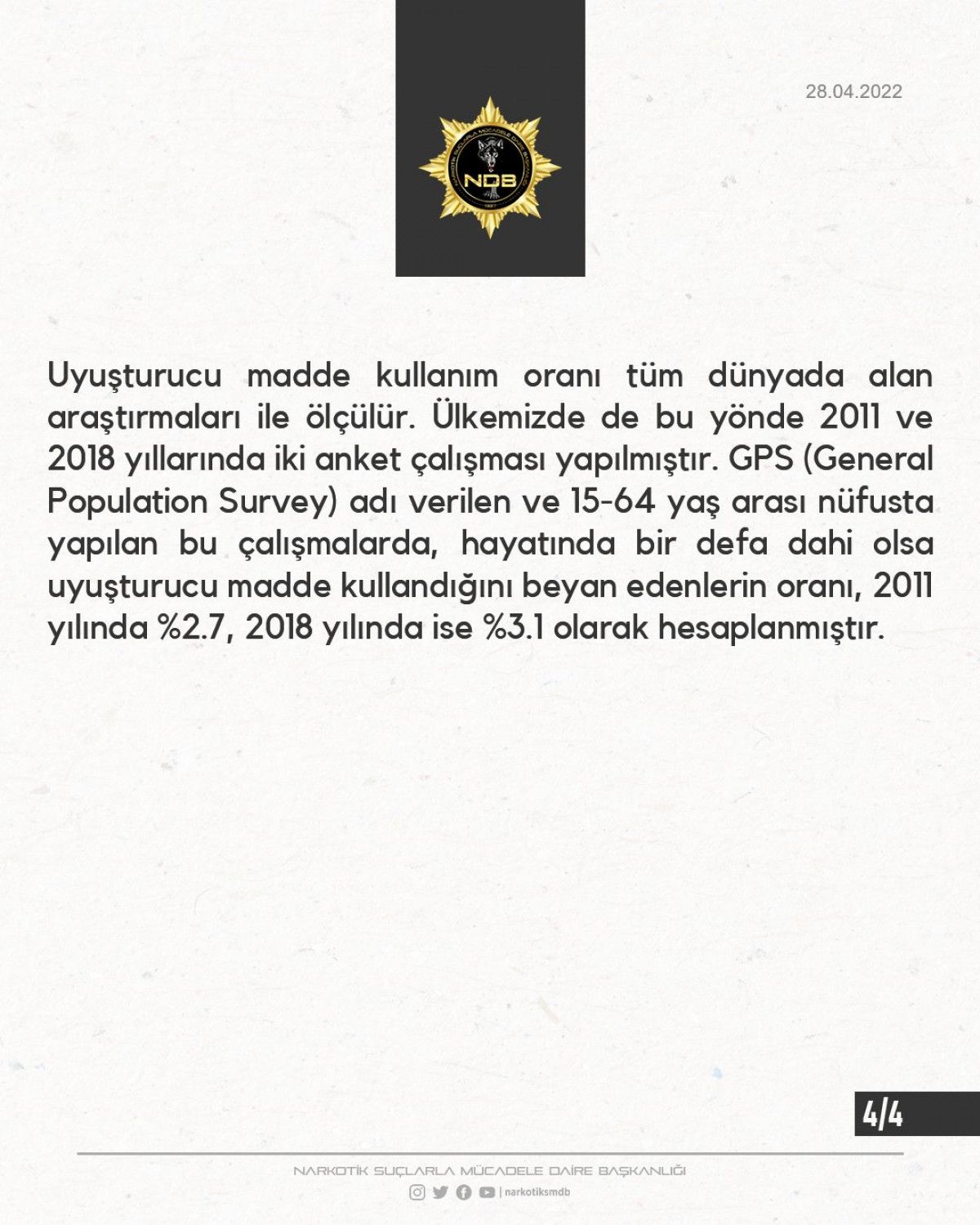 EGM: Türkiye de uyuşturucuya başlama yaşı ortalaması 21.2 dir #4