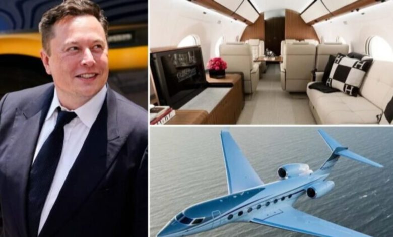 Elon Musk'ın 70 milyon dolarlık özel jeti görüntülendi
