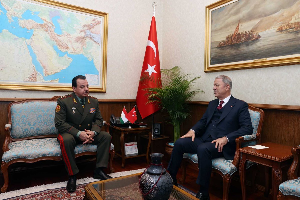 Hulusi Akar, Tacikistan Savunma Bakanı ile bir araya geldi #7