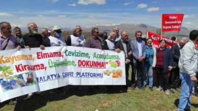 Malatya'da ‘vahşi madencilik’ yapıldığı gerekçesiyle bir eylem