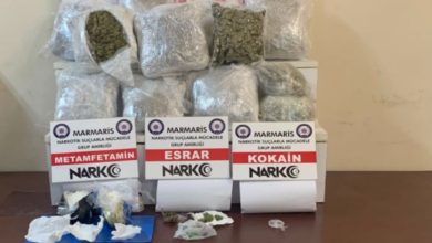 Marmaris'te 1,5 milyon TL'lik uyuşturucu madde ele geçirildi