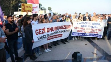 Mersin’de Gezi davası eylemi