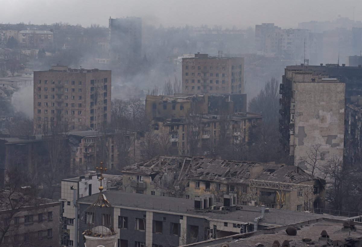 Rusya nın hedefindeki Mariupol de yıkımın havadan görüntüleri #1