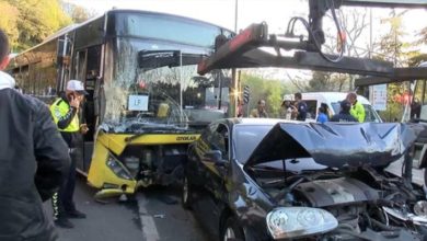 Sarıyer’de İETT otobüsü 15 araca çarparak durabildi