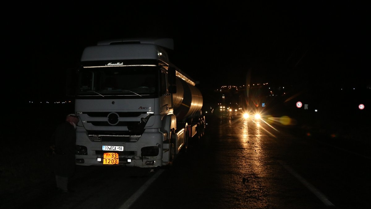 Tanker sürüye çarptı: 22 koyun telef oldu