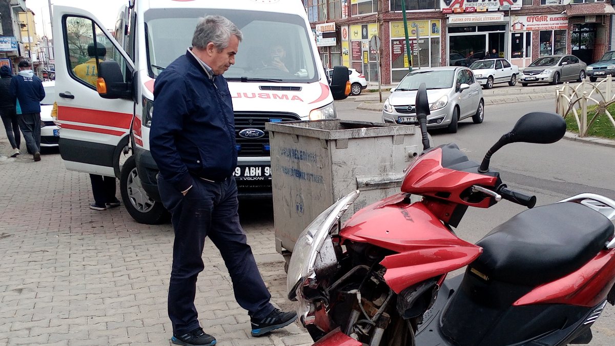 Tekirdağ'da kazaya karıştığı sürücü, arkadaşı çıktı