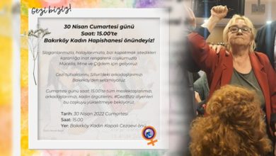 TMMOB’li kadınlar, Gezi Davası’nda tutuklanan kadınlar için buluşmaya çağırdı