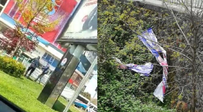 Trabzon'da da İmamoğlu afişleri toplandı