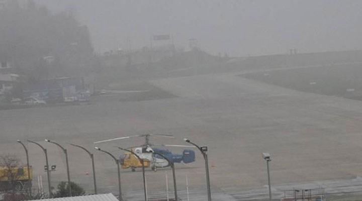 Trabzon’da sis uçuşlara engel oldu