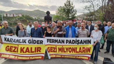 Tunceli'de  'Gezi davası’ protestosu