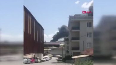 Tuzla'da büyük çaplı fabrika yangını