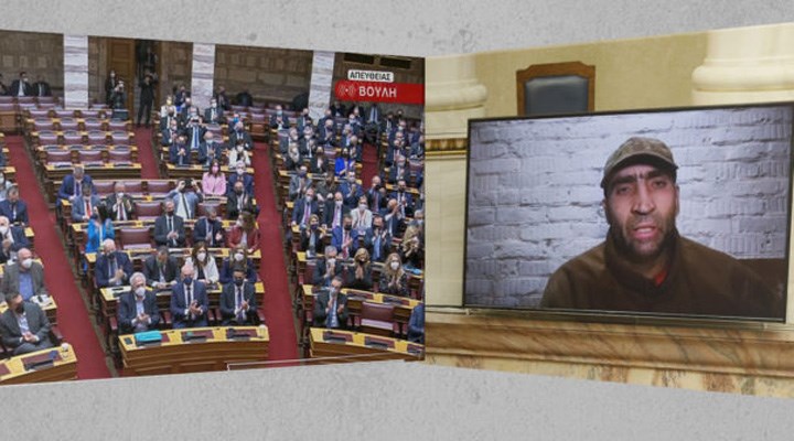 Yunanistan Parlamentosu’nda tepki çeken olay