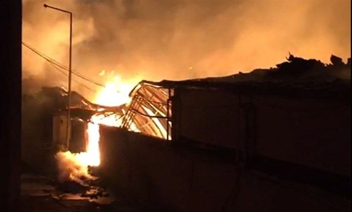 Aydın'daki su fabrikasında yangın çıktı