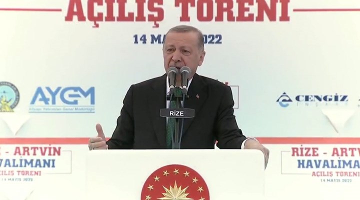 Cumhurbaşkanı Erdoğan, Rize-Artvin Havalimanı’nın açılışında konuştu