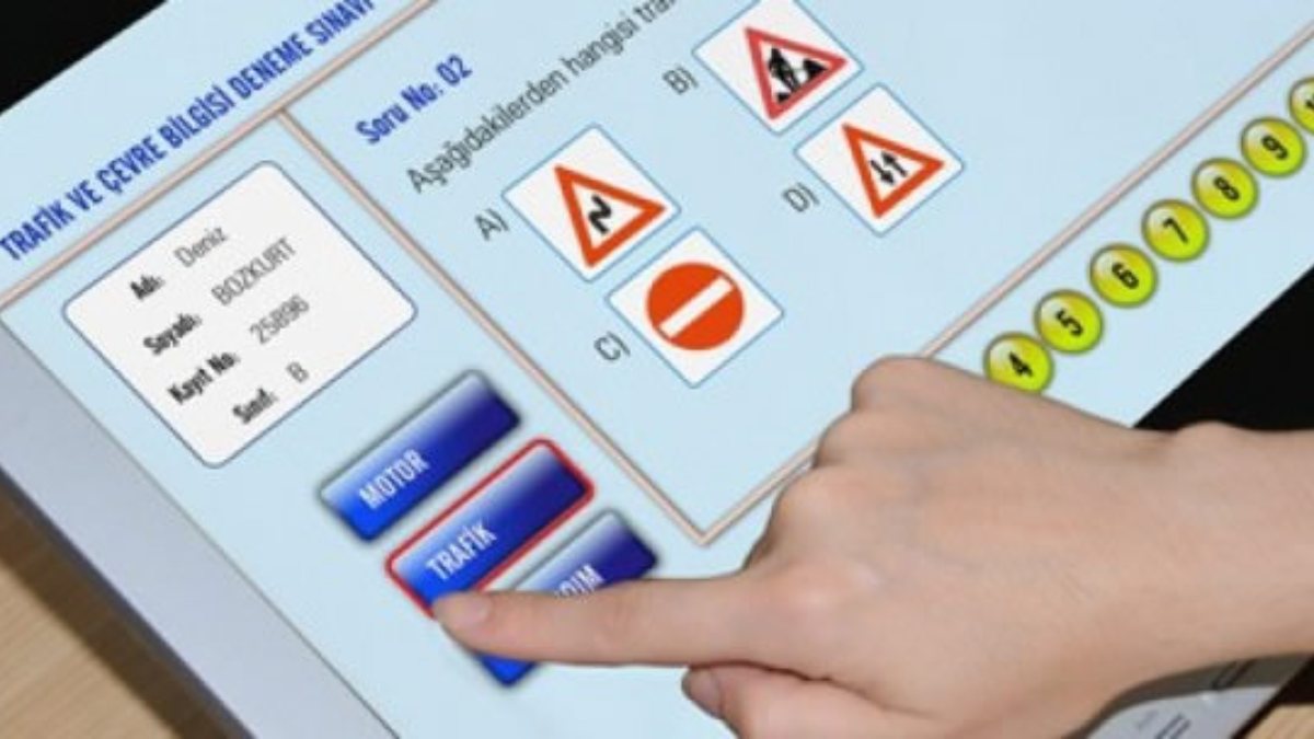 Ehliyet sınavlarında ilk: Soruların yüzde 10'u animasyonlu