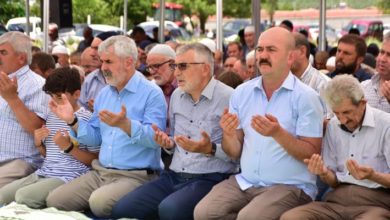 Eskişehir İnönü'de Belediye Başkanı Bozkurt ve MHP'li Sazak yağmur duasına katıldı