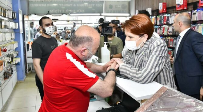 Esnaf, Akşener'e böyle dert yandı