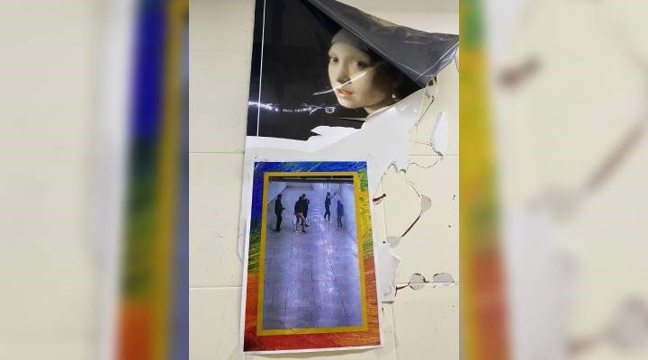 Fındıklı Belediyesi, sanat eserlerine zarar verenleri sergiledi