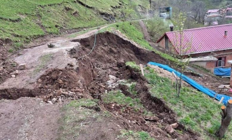 Trabzon’da heyelanın ardından hazırlanan hasar tespit raporu tamamlandı