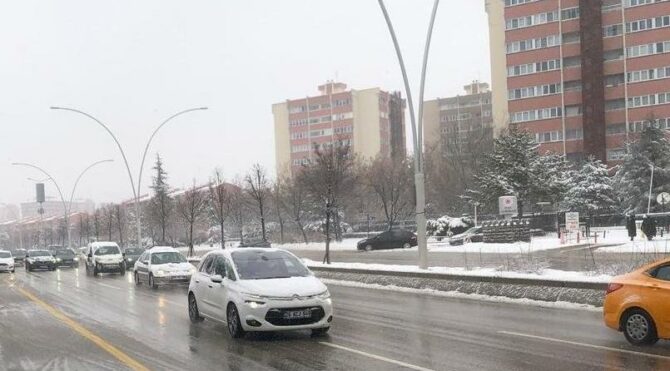 Valilikten Ankara için kar uyarısı