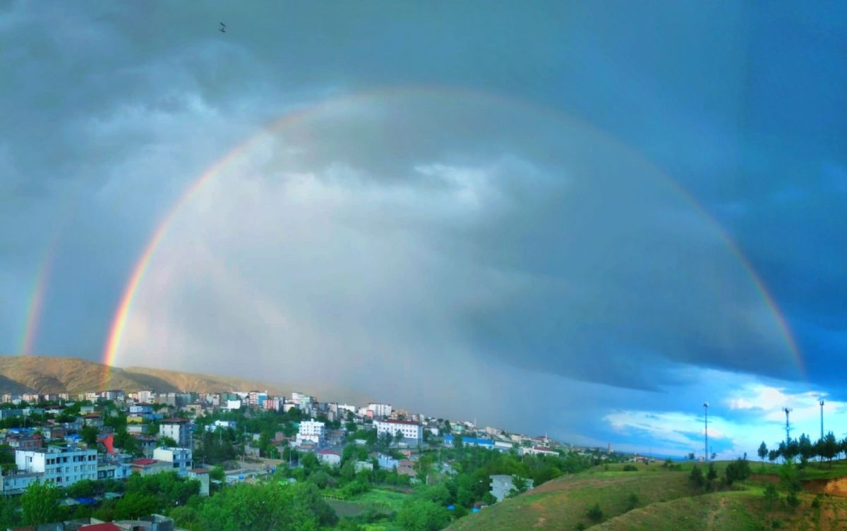 Diyarbakır da yağmur sonrası büyüleyen gökkuşağı #3