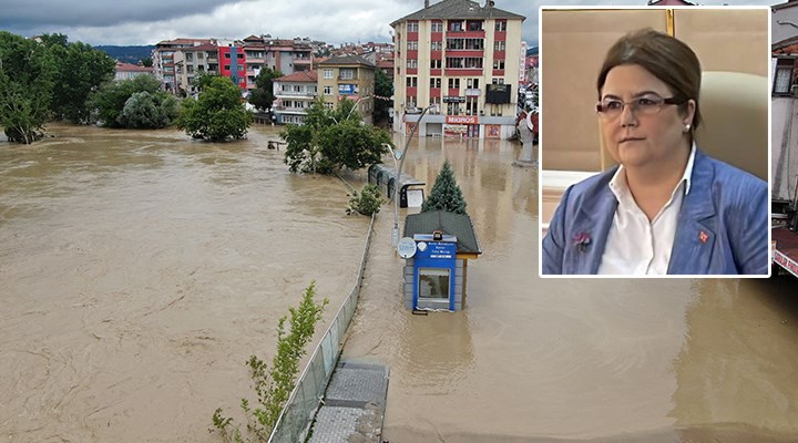 Bakan Yanık, sel bölgesinde: Çok majör bir problem yok