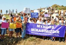 Bodrum'da Myndos kenti için eylem yaptılar