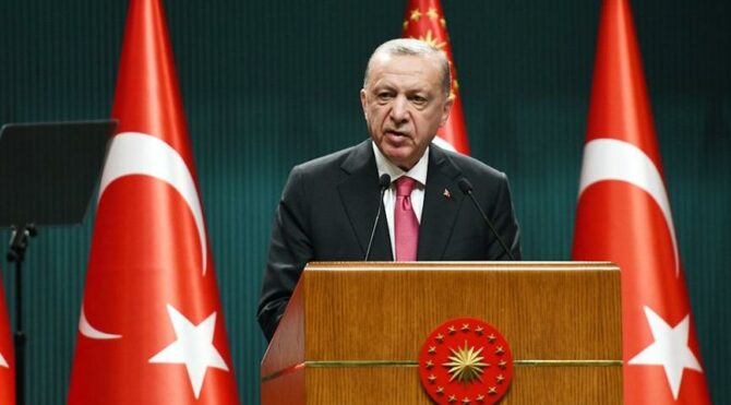 Cumhurbaşkanı Erdoğan, kabine toplantısı sonrası açıklama yapıyor