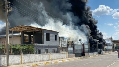 Diyarbakır'daki kozmetik fabrikasında yangın