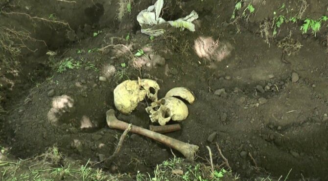 Erzurum'da yapılan kazıda ortaya çıkan kemik parçaları panik yarattı