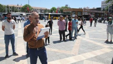 Malatya'da tek kişilik 'geçim sıkıntısı' eylemi